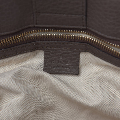 Gucci Cellarius Calfskin Medium Bamboo Shopper Tote Grey Field 6 of 10