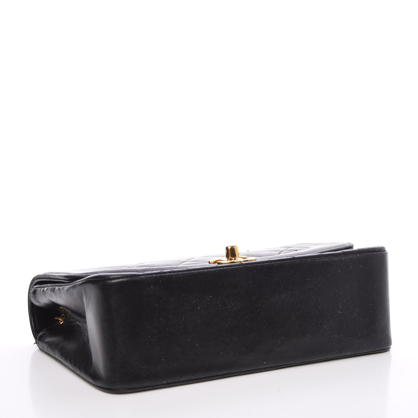 Lambskin Quilted Small Single Flap Black