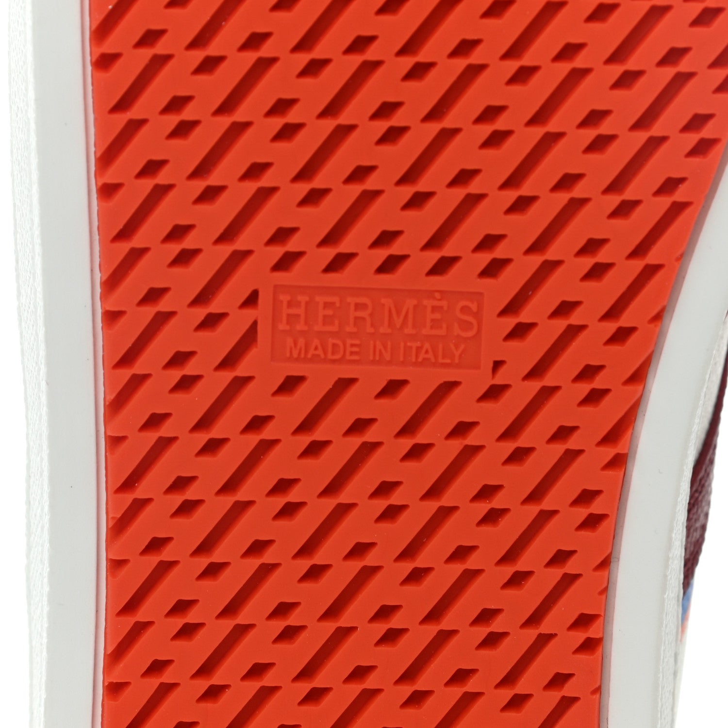 Hermes Epsom Womens Boomerang Sneakers 37.5 Multicolore Rose Pale 8 of 8