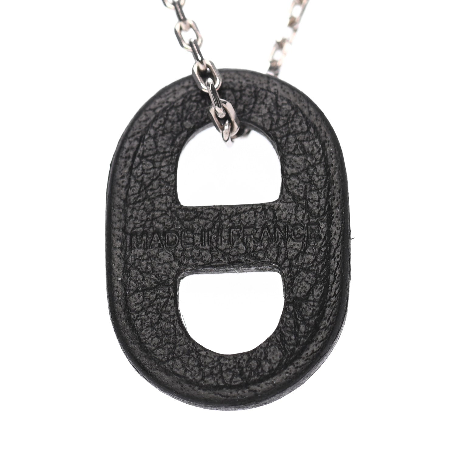 Hermes Swift O'Maillon Pendant Necklace Black 5 of 6
