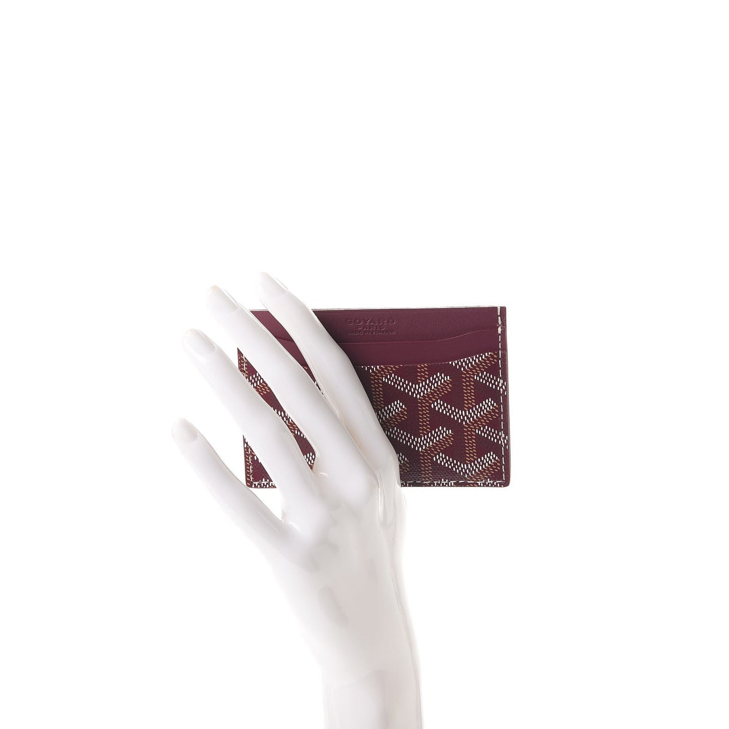Goyardine Saint Sulpice Card Holder Bordeaux