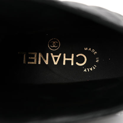 Chanel Calfskin Cap Toe CC Riding Boots 39 Black 24 of 25