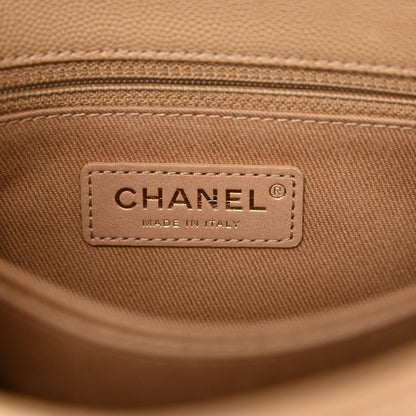 Chanel Caviar Quilted Mini Coco Handle Flap Beige 6 of 11