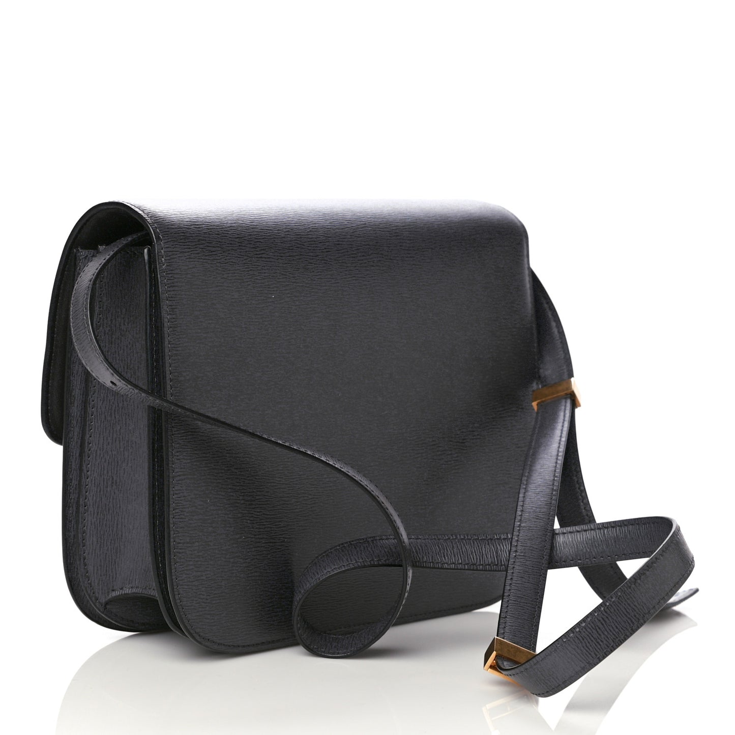Liege Calfskin Medium Classic Box Flap Bag Liquorice