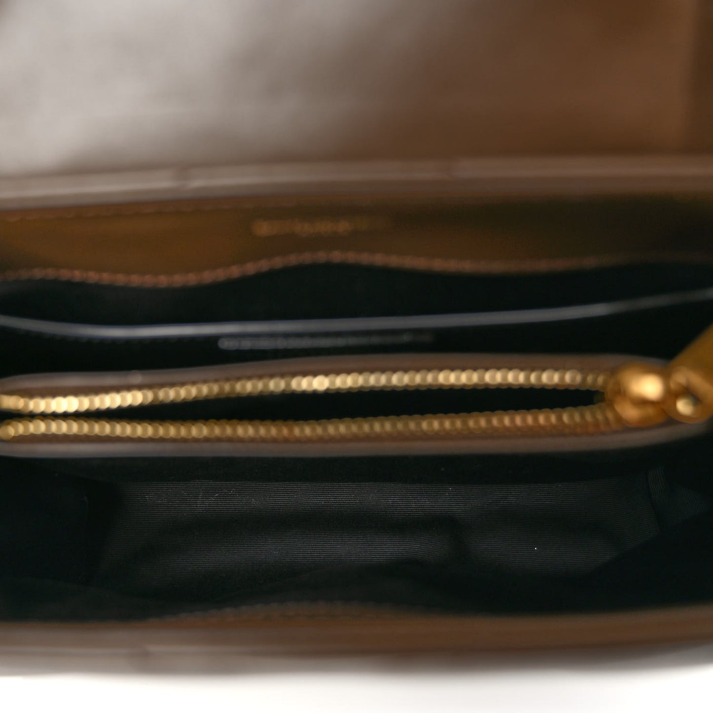 Calfskin Y Quilted Monogram Small Loulou Chain Satchel Soil Brown