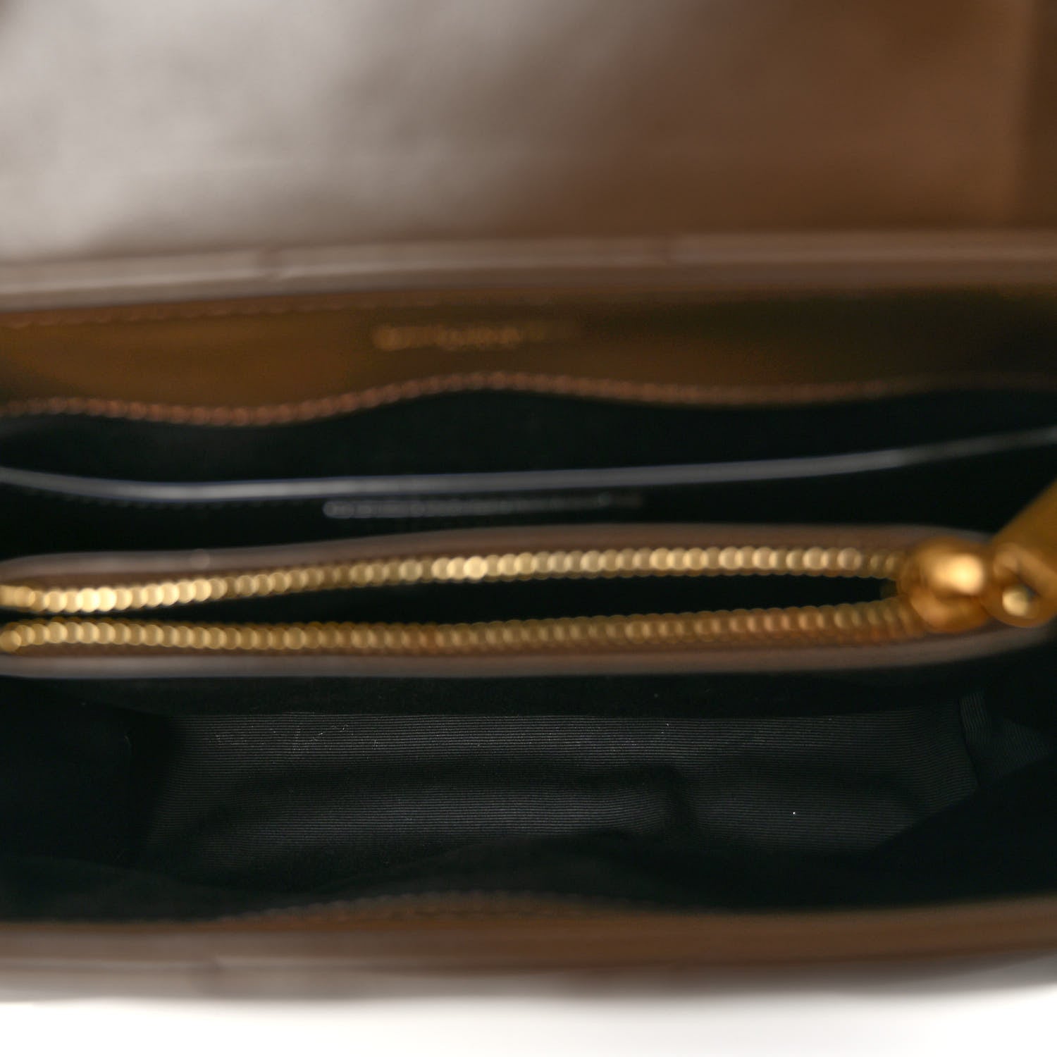 Saint Laurent Calfskin Y Quilted Monogram Small Loulou Chain Satchel Soil Brown 5 of 9