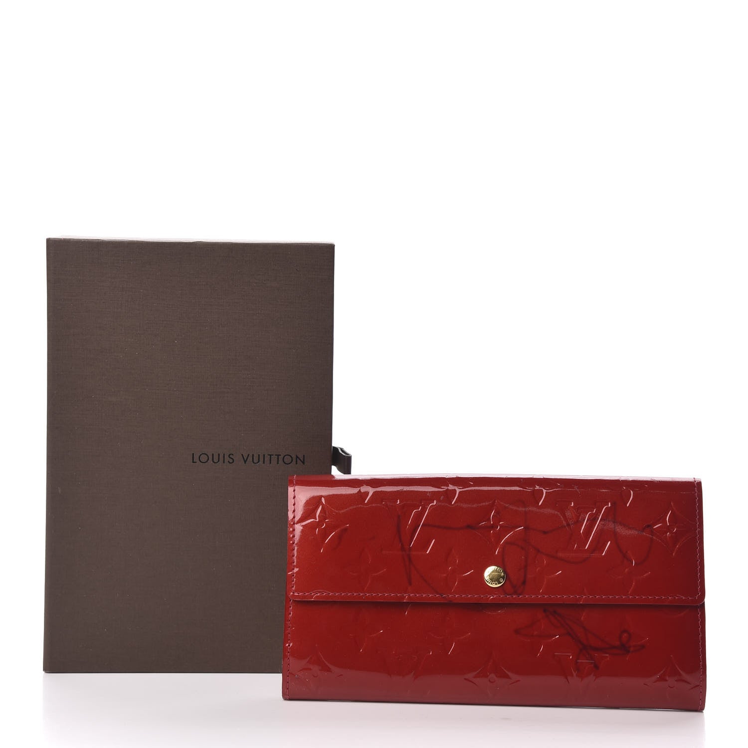 Louis Vuitton Vernis Sarah Wallet Pomme D'Amour 9 of 9