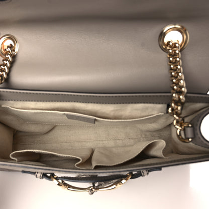 Gucci Soft Guccissima Medium Emily Chain Shoulder Bag Storm Grey 5 of 9
