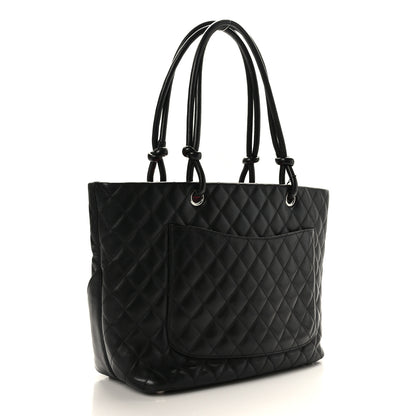 Chanel Calfskin Quilted Large Cambon Tote Black 3 of 9