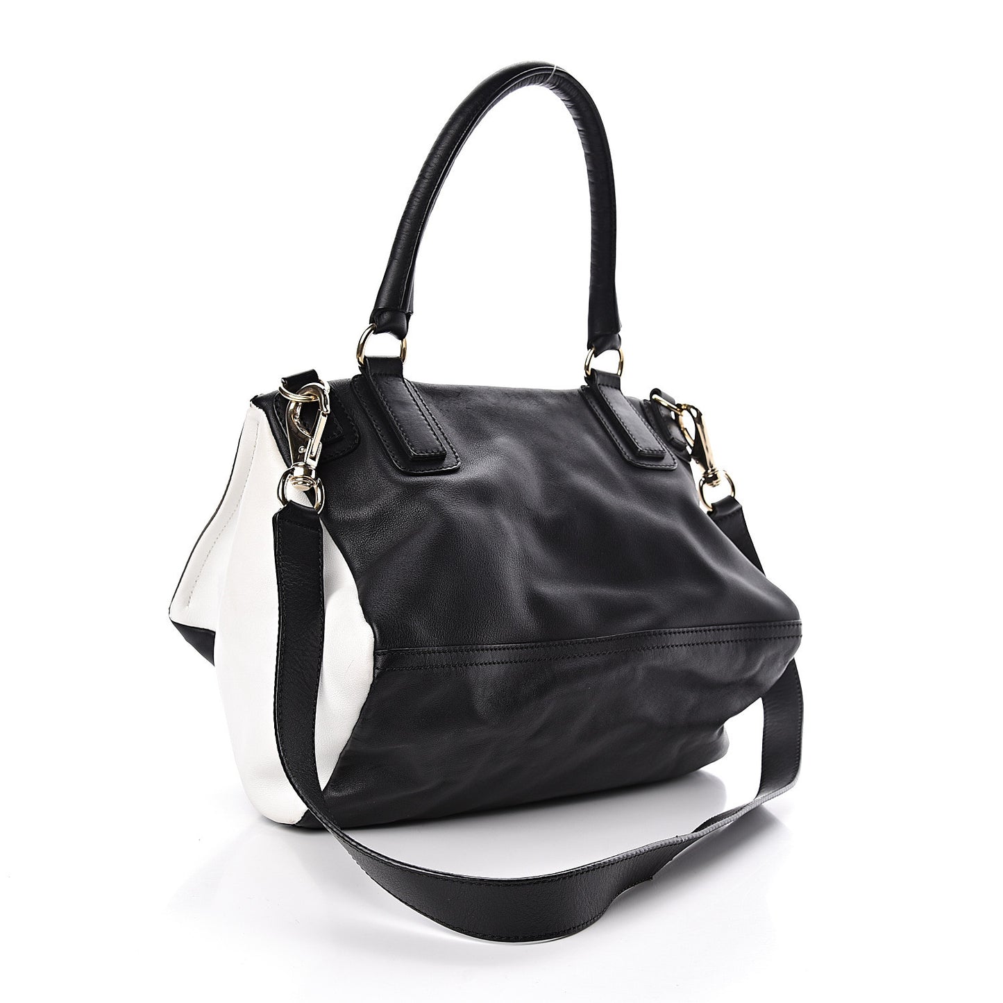 Sugar Goatskin Medium Tri-Color Pandora Black Linen White
