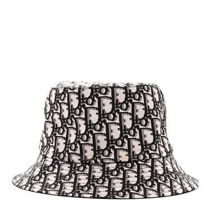 Christian Dior Oblique Reversible Teddy-D Brim Bucket Hat 57 Black 5 of 13