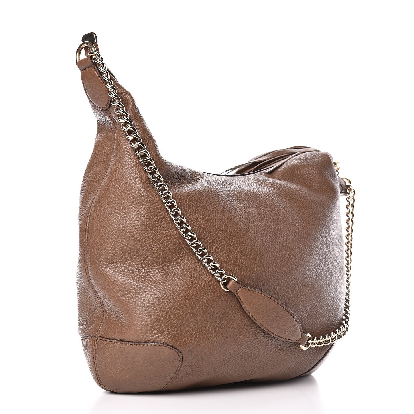 Cellarius Calfskin Medium Soho Chain Hobo Acero