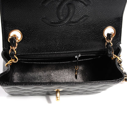 Chanel Caviar Quilted Mini Square Flap Bag Black 7 of 7