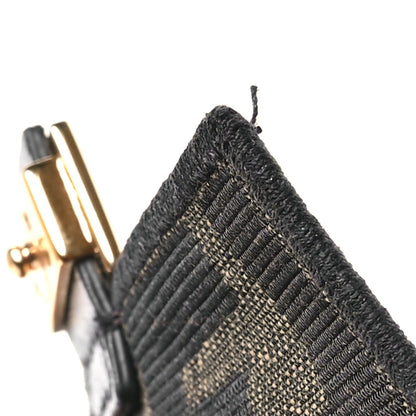 Fendi Fabric Jacquard FF 1974 Nano Baguette Charm Tobacco Moro Black 12 of 12