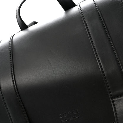 Gucci Soft GG Supreme Monogram Calfskin Web Double Buckle Backpack Black 13 of 16