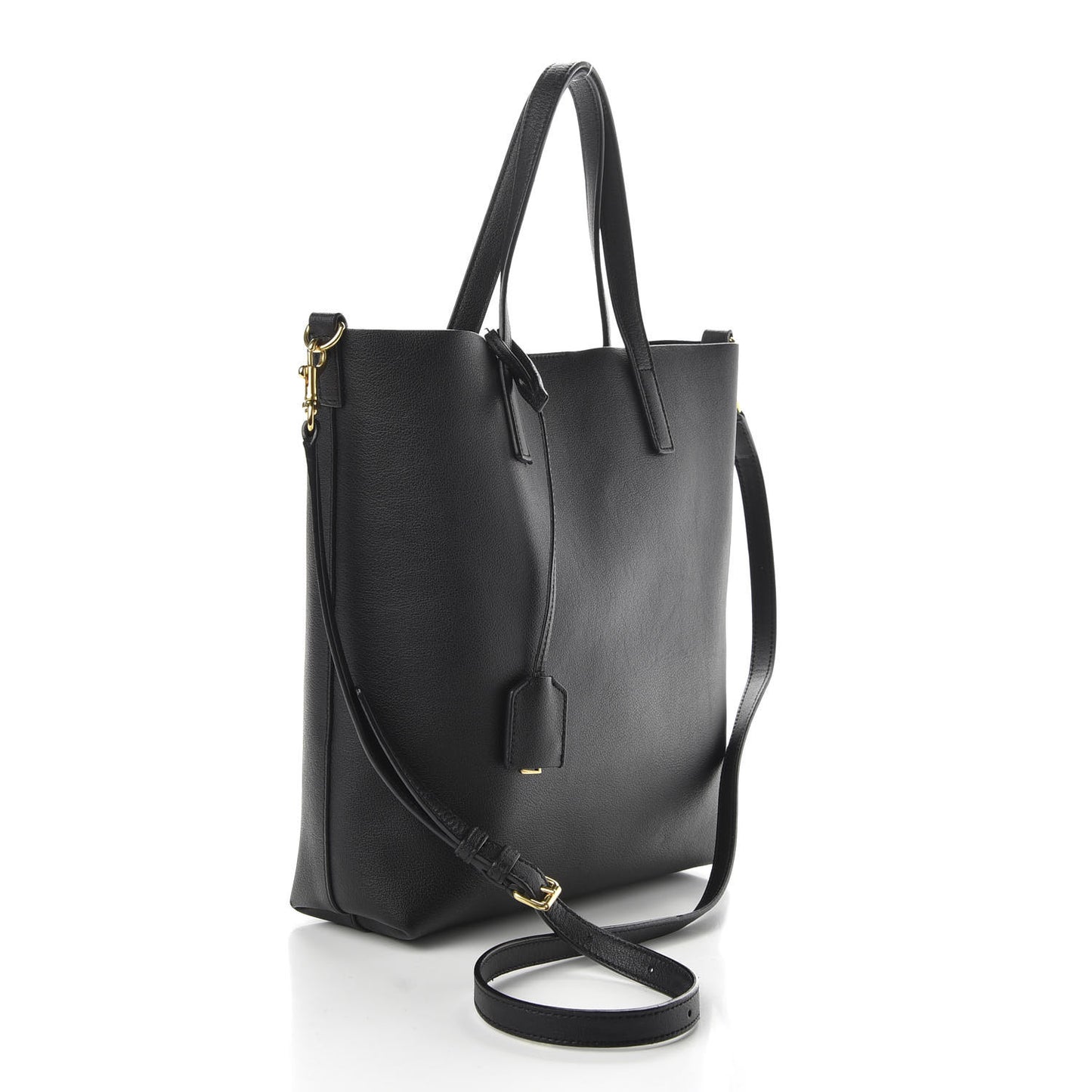 Calfskin Toy Shopping Tote Black