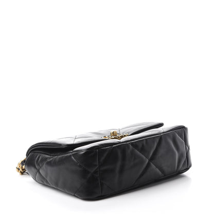Chanel Goatskin Quilted Medium 19 Flap Black 3 of 10