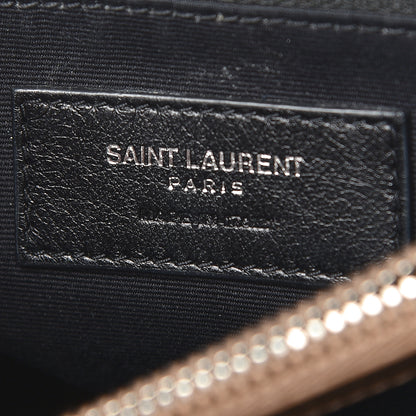 Saint Laurent Calfskin Y Quilted Medium Loulou Monogram Chain Satchel Light Brown 6 of 11
