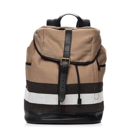 Burberry Canvas Mega Check Drifton Backpack Black 1 of 9