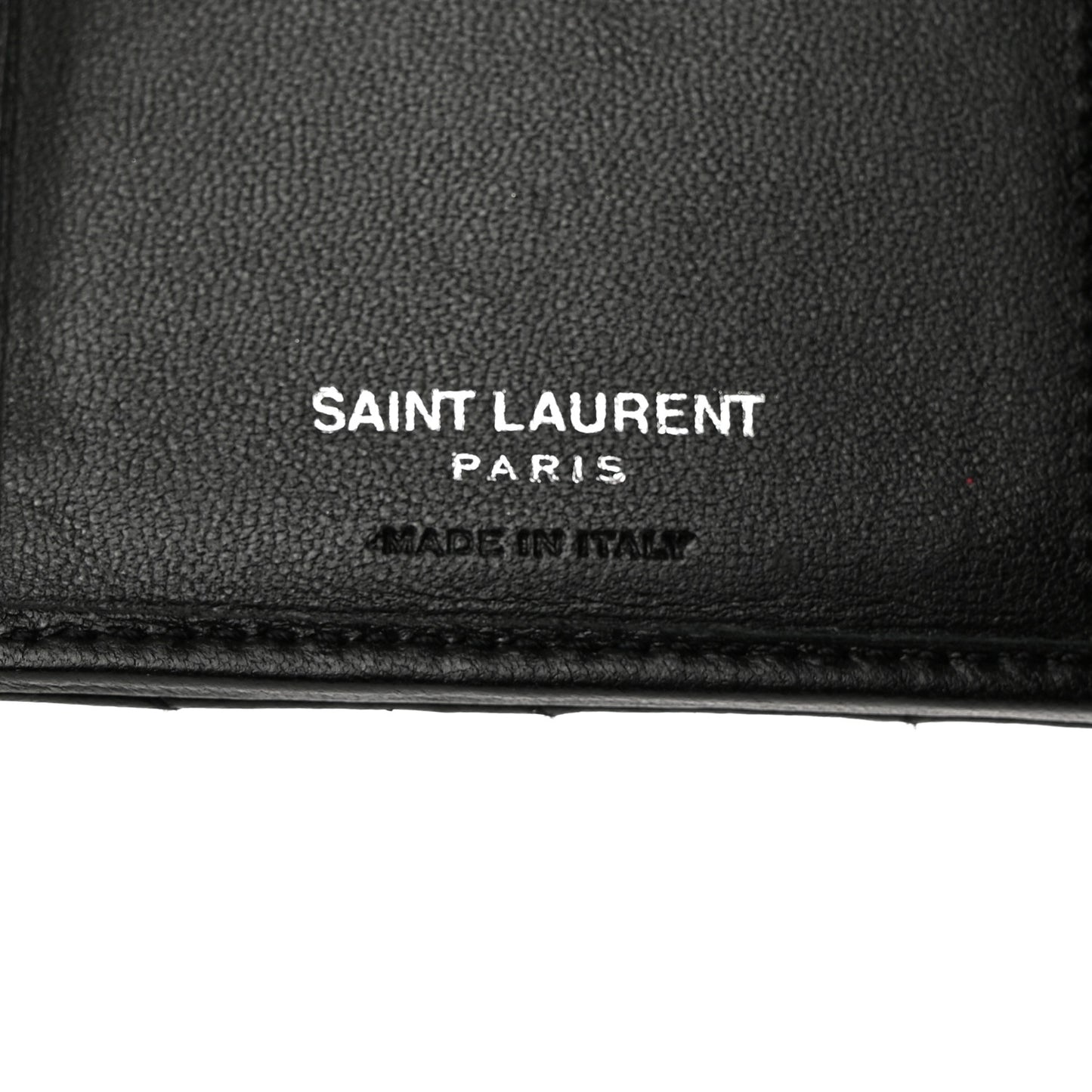 Lambskin Y Quilted Monogram Compact Loulou Wallet Black