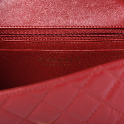 Chanel Aged Calfskin Quilted 2.55 Reissue Mini Flap Red 8 of 11