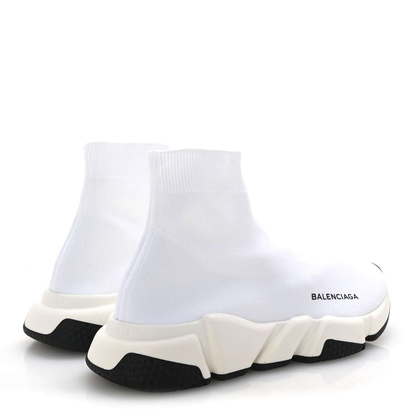 Neoprene Knit Womens Speed Sneakers 38 White