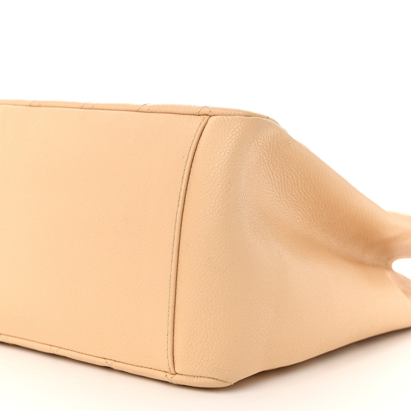 Caviar Quilted Grand Shopping Tote GST Beige Clair