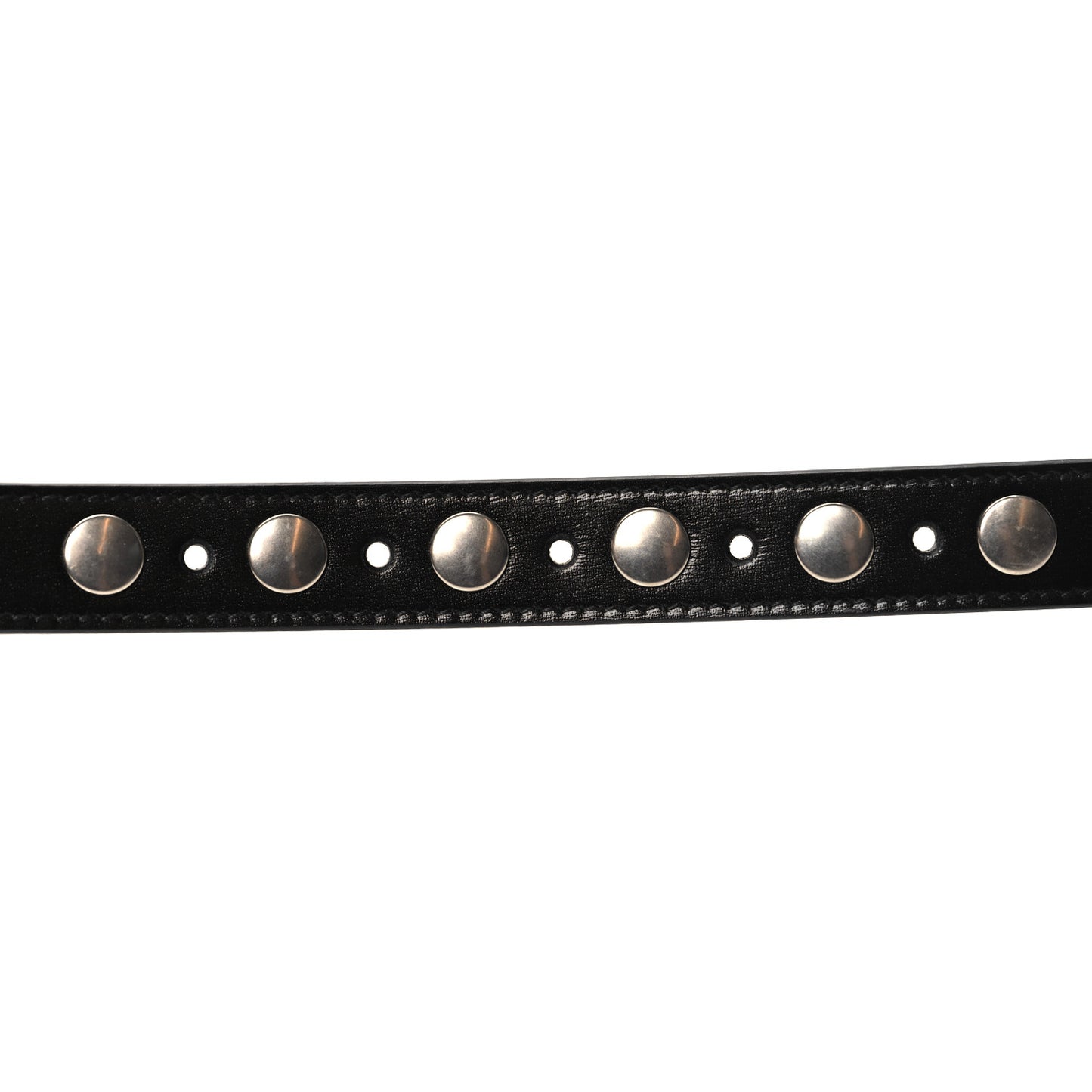 Calfskin Slim Studded Belt 95 38 Black