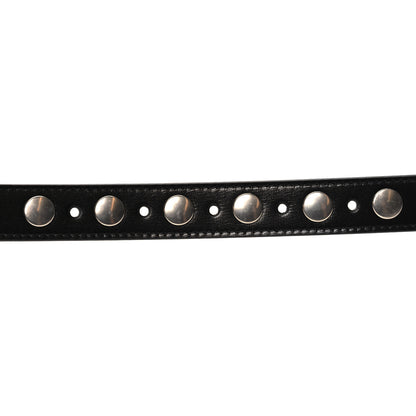 Gucci Calfskin Slim Studded Belt 95 38 Black 3 of 5