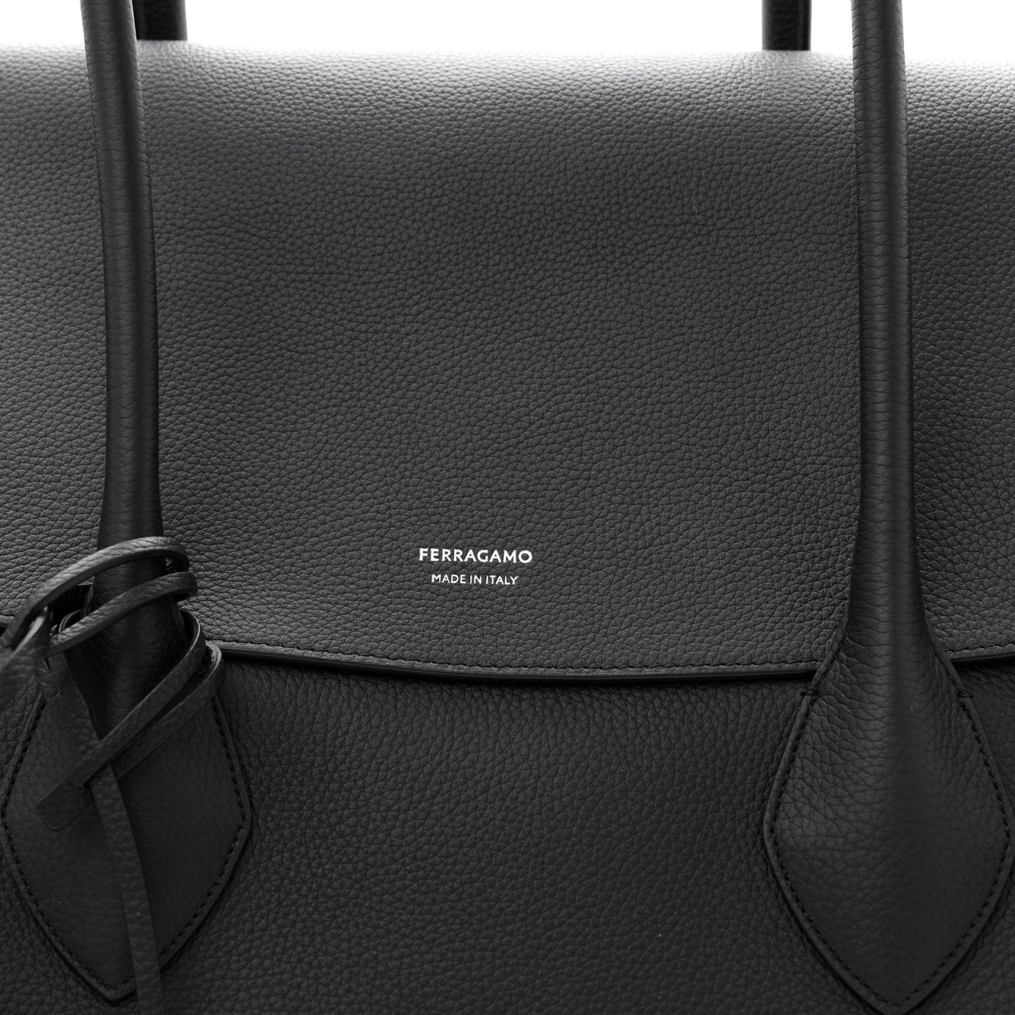 Hammered Calfskin XL East West Tote Bag Black