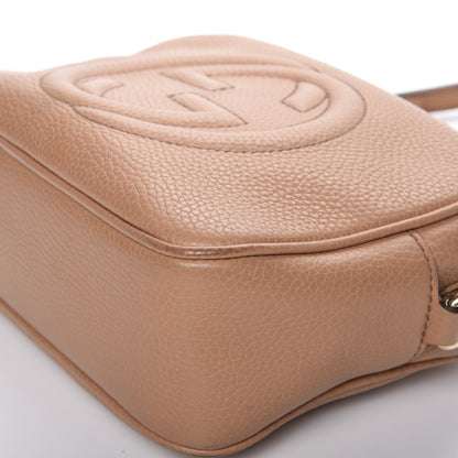 Gucci Pebbled Calfskin Small Soho Disco Bag Camelia 9 of 11