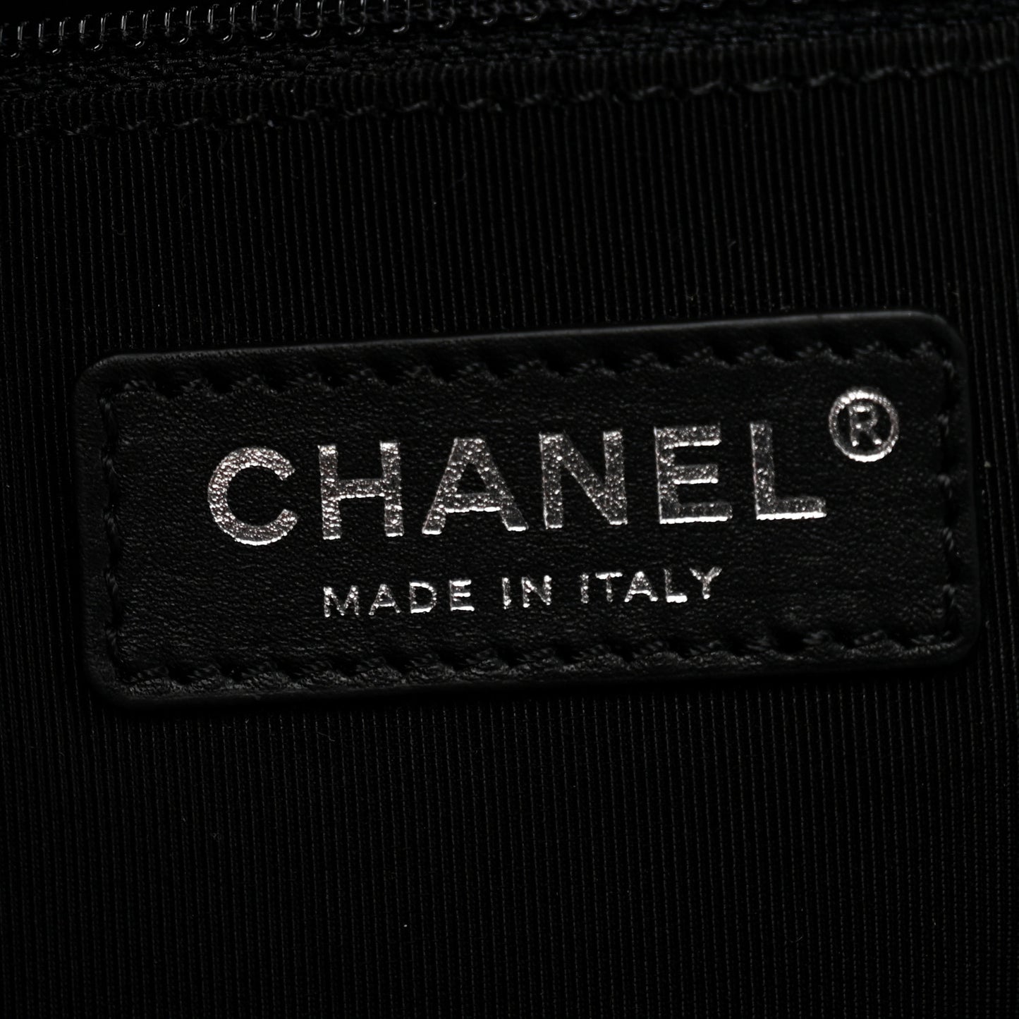 Vinyl Large La Pausa Bay Shopping Bag Black