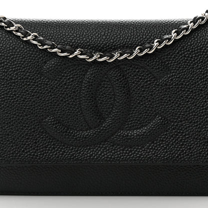 Chanel Caviar Timeless CC Wallet on Chain WOC Black 9 of 13