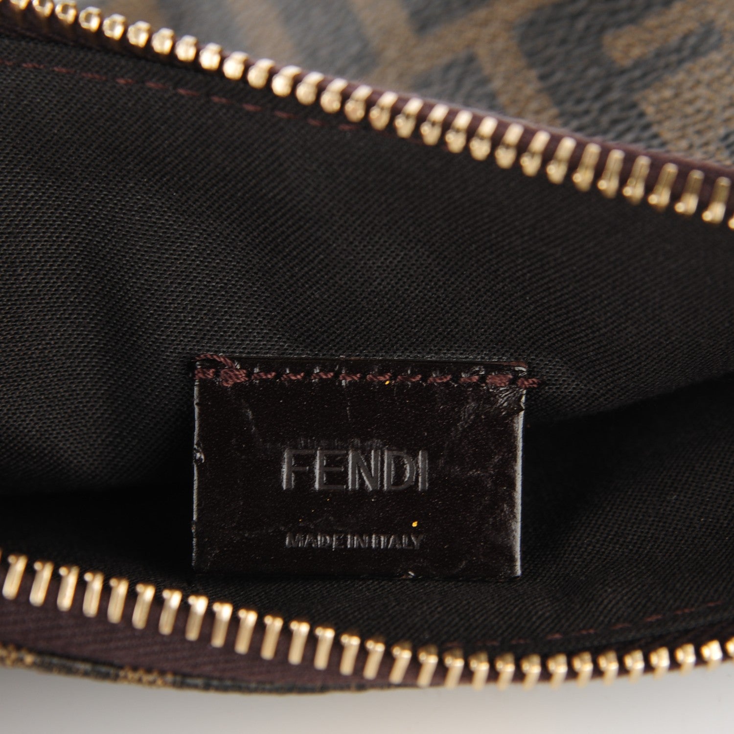 Fendi Zucca Spalmati Mini Pouch Crossbody Tobacco Lavender 5 of 9