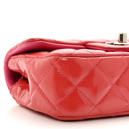 Chanel Patent Calfskin Quilted Extra Mini Rectangular Flap Pink 9 of 11