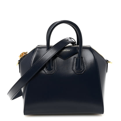 Givenchy Shiny Lord Calfskin Mini Antigona Navy 1 of 10