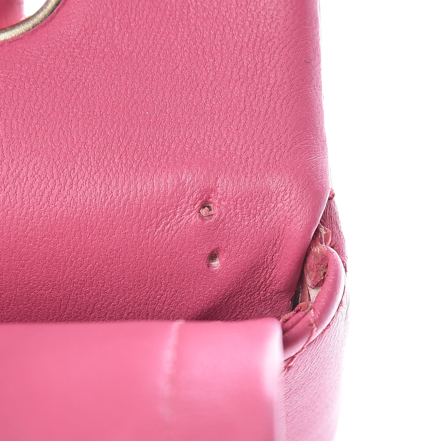 Chanel Lambskin Quilted Jumbo Double Flap Dark Pink 14 of 19