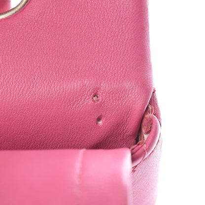 Chanel Lambskin Quilted Jumbo Double Flap Dark Pink 14 of 19