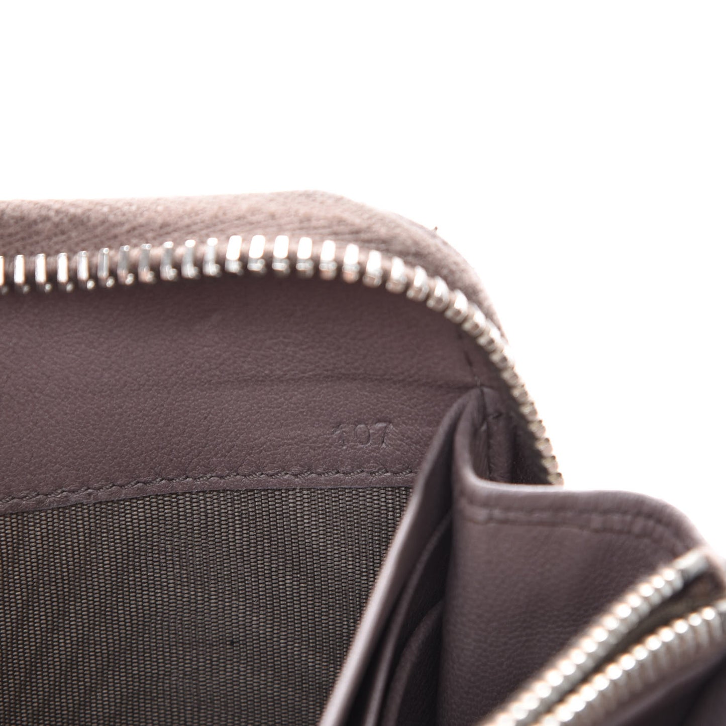 Nappa Gaufre Zip Around Wallet Bambu
