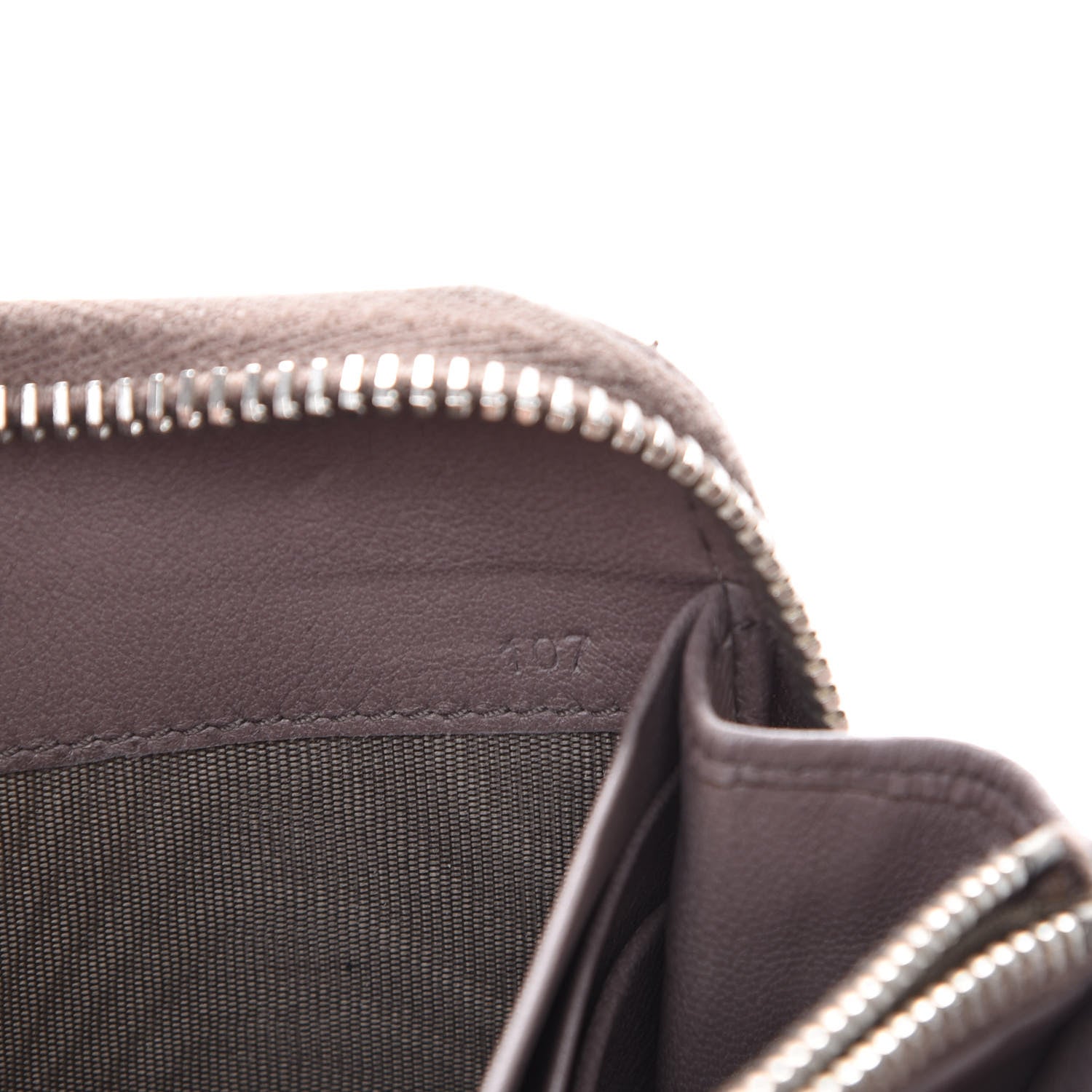 Prada Nappa Gaufre Zip Around Wallet Bambu 6 of 18