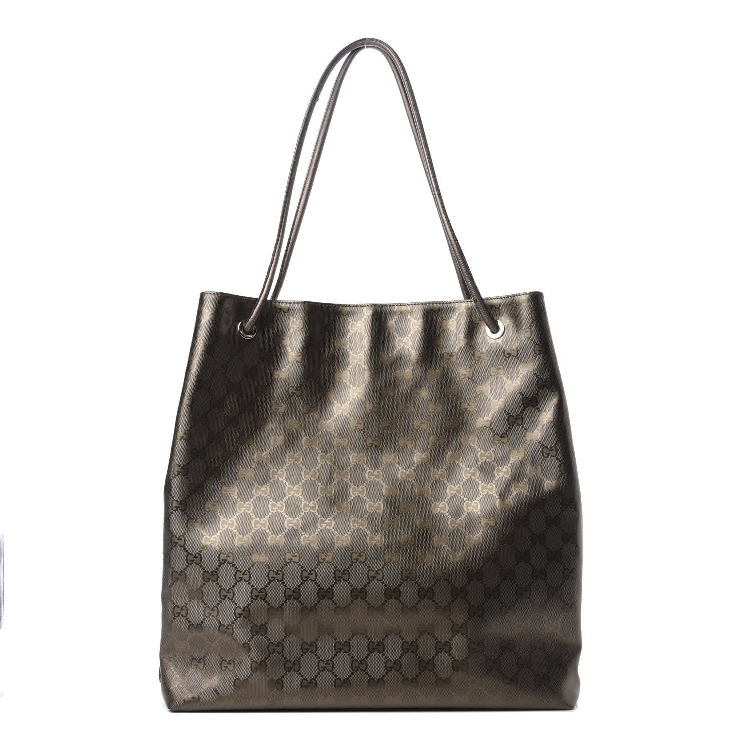 Gucci Imprime Monogram Large Gifford Shopping Tote Pewter 1 of 12