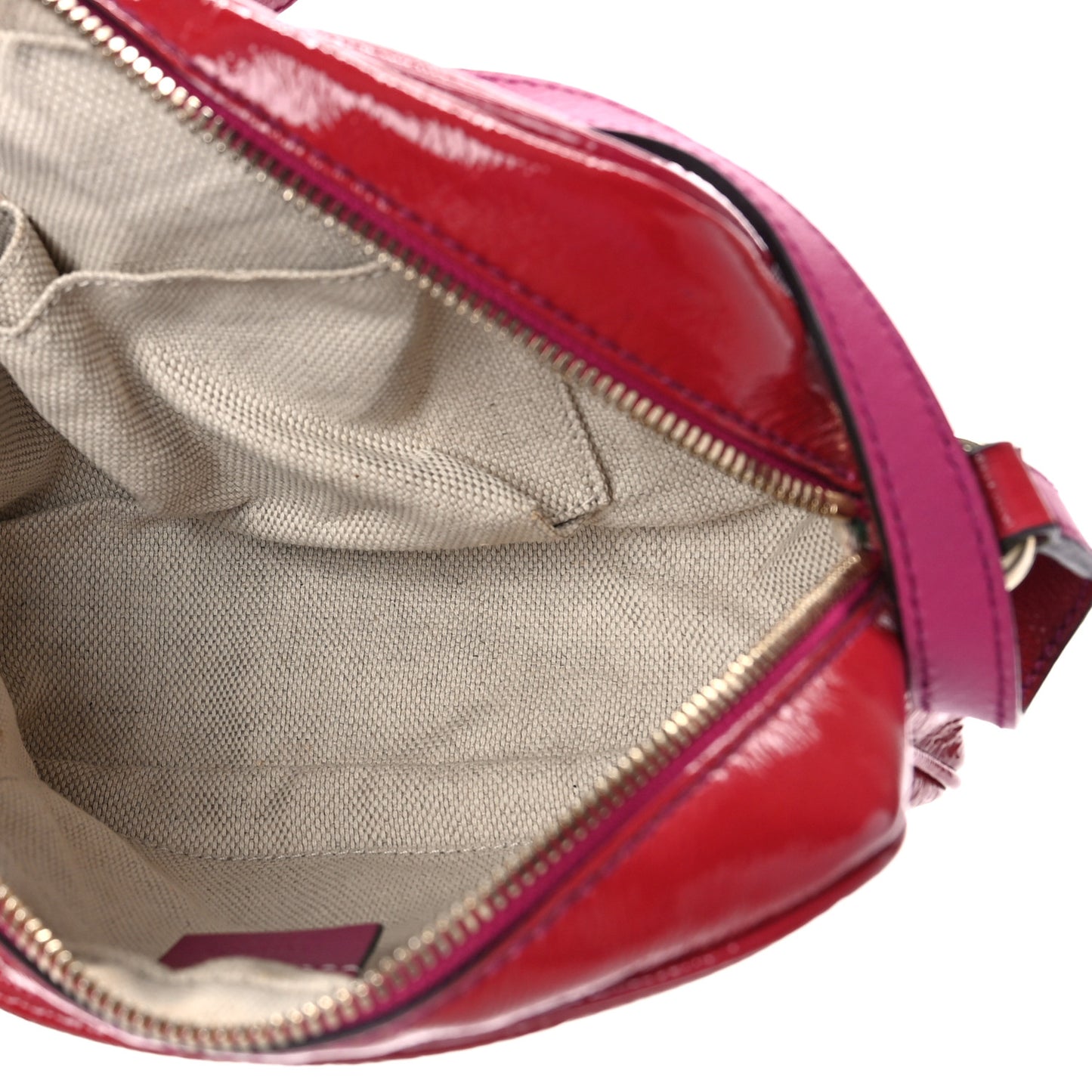 Vernice Naplack Small Soho Disco Bag Bright Bougainvillea