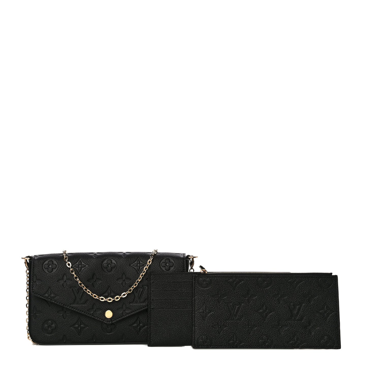 Empreinte Pochette Felicie Chain Wallet Black