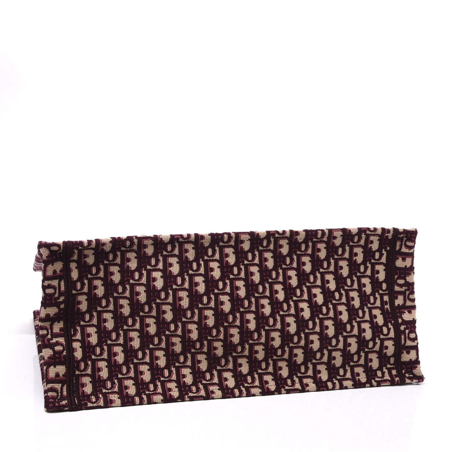 Oblique Large Book Tote Burgundy Multicolor