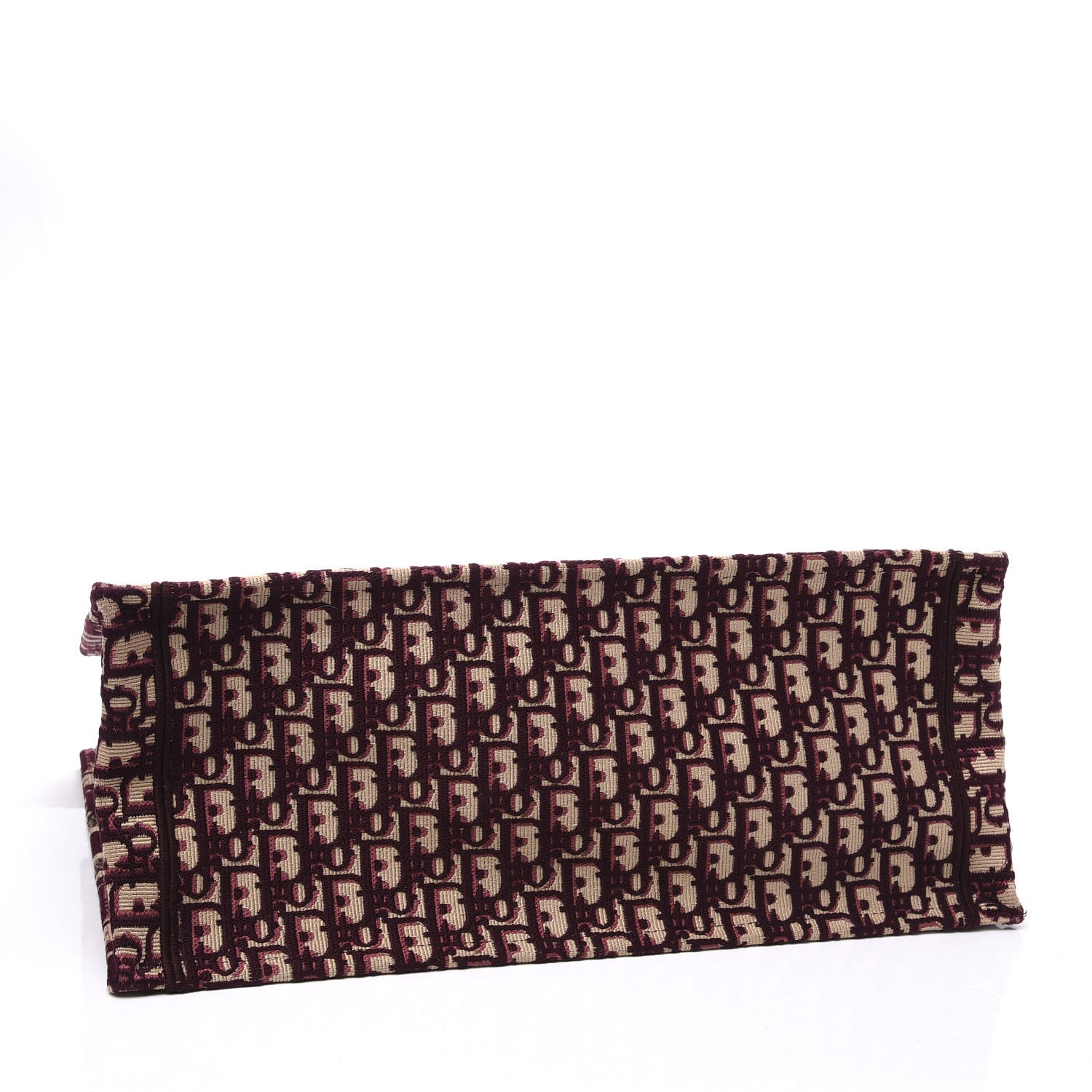 Christian Dior Oblique Large Book Tote Burgundy Multicolor 3 of 13