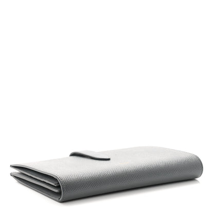 Celine Grained Calfskin Large Multifunction Strap Wallet Grey 4 of 9