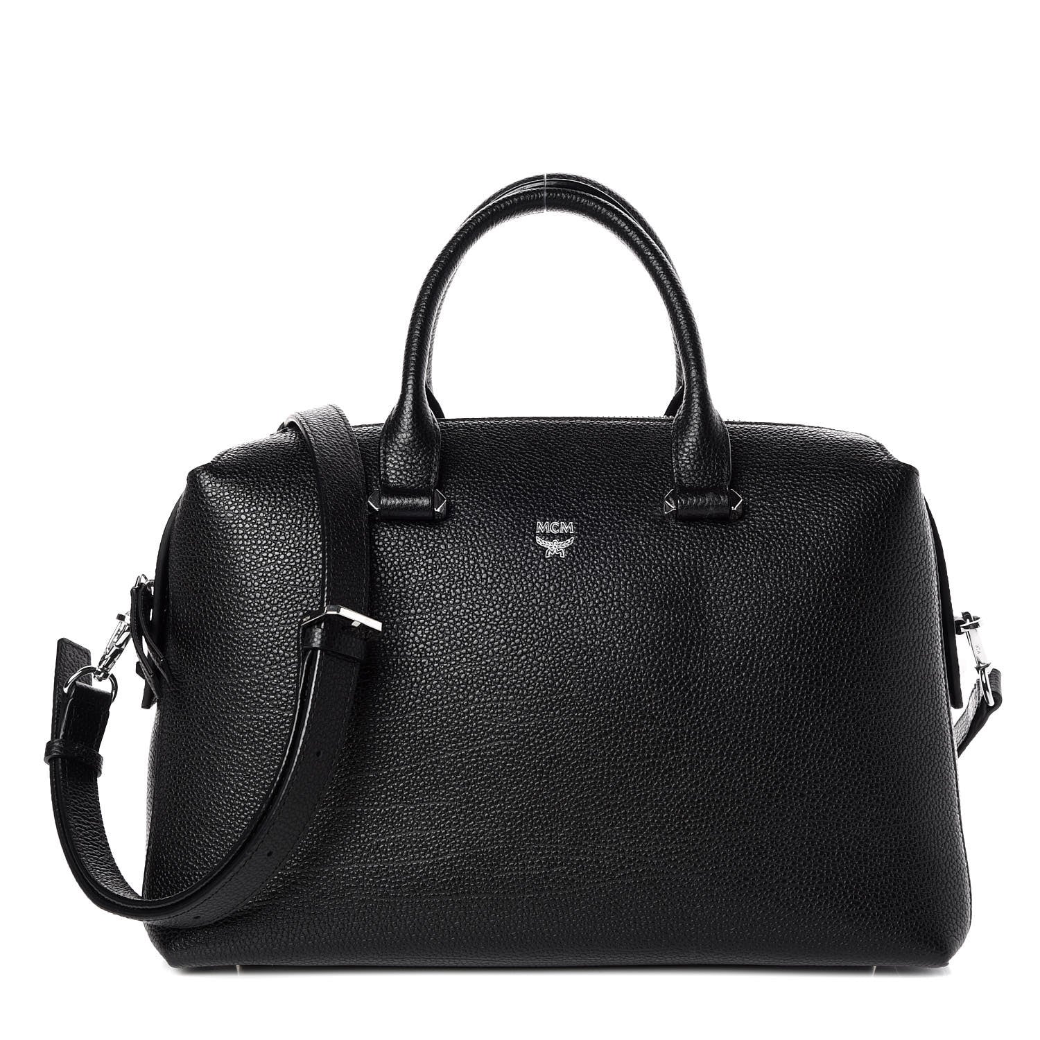 MCM Grained Calfskin Medium Ella Boston Black 1 of 9