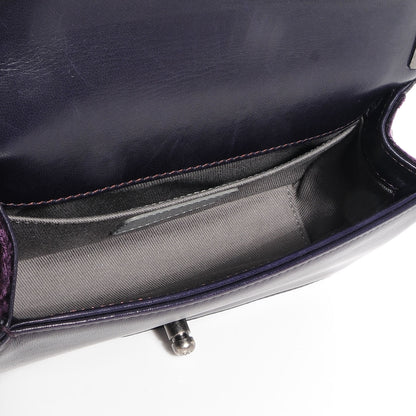 Chanel Velvet Quilted Small Boy Flap Purple 6 of 8