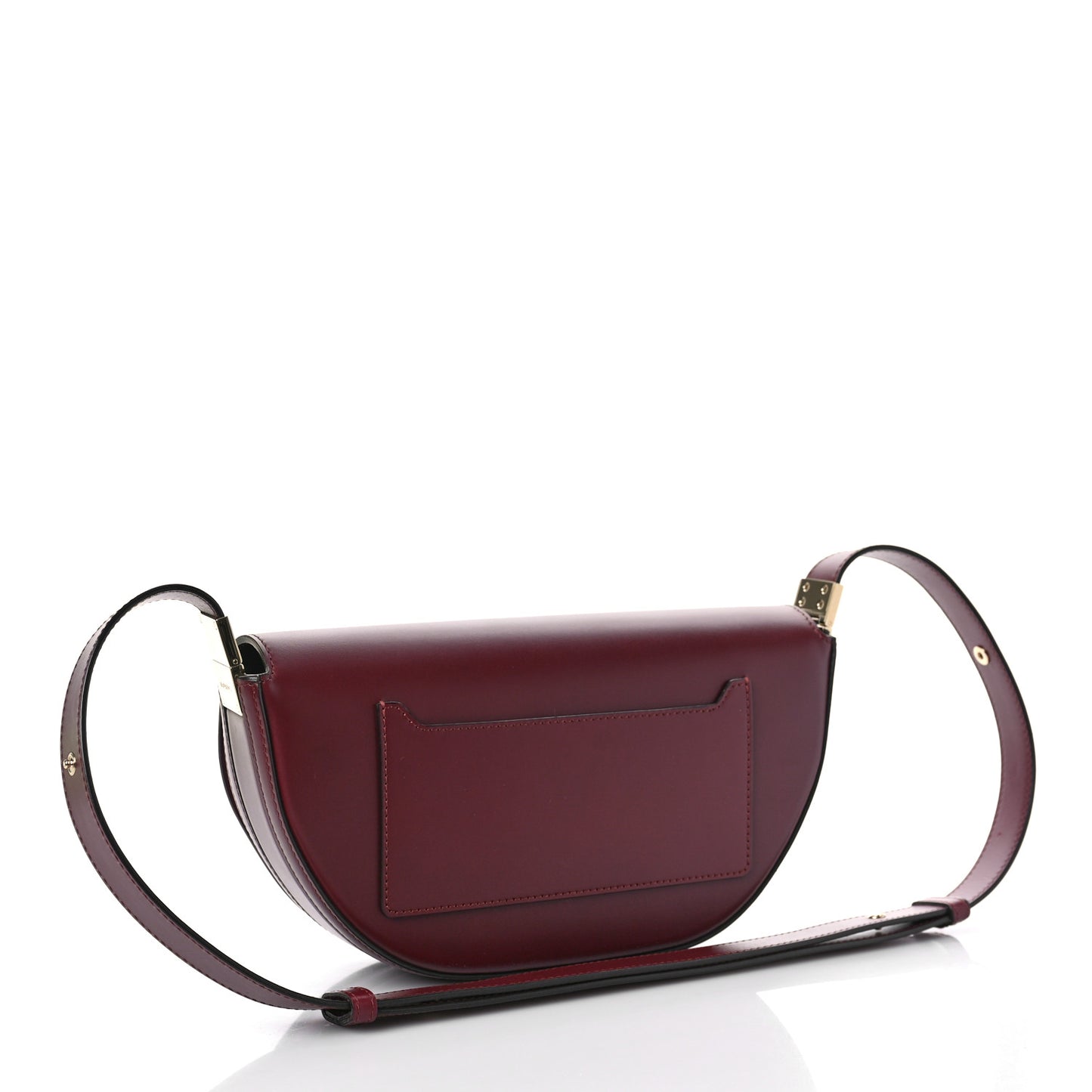 Calfskin Small Olympia Shoulder Bag Burgundy
