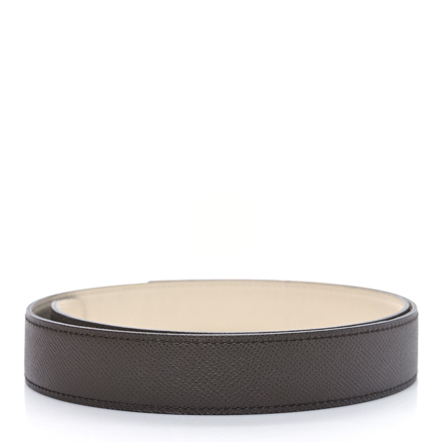 Hermes Epsom Swift 32mm Belt Strap 85 34 Etain Craie 2 of 4